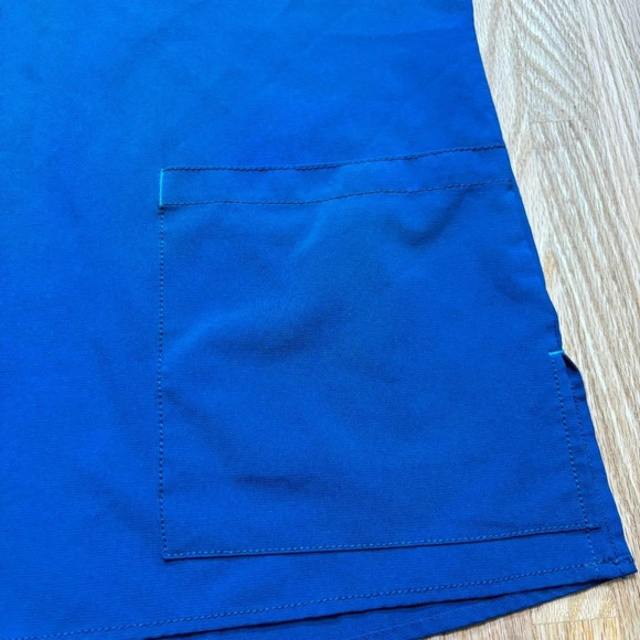 Carhartt Dark Teal  Scrub Top - Picture 4 of 8